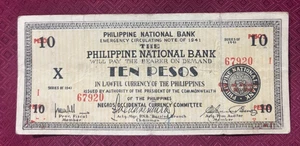 FILIPINAS NEGROS OCCIDENTALES 10 PESOS 1941 - BIEN - Imagen 1 de 2