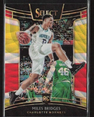 Miles Bridges 2018-19 Panini Select #17 Tri-Color Prizms Charlotte Hornets - Image 1 of 2