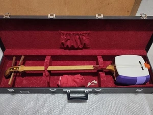 Marca Shamisen Ginga 3 Cuerdas Cuello Medio con Estuche Rígido Excelente Japonés - Imagen 1 de 12
