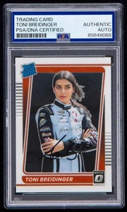 Toni Breidinger Signed 2022 Donruss Optic Card #60 (PSA) NASCAR Racing Auto - Bild 1 von 2