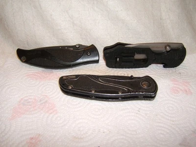 contemporary kershaw stainless lockback folding pocket jackknife knives vtg - Image 1 of 4