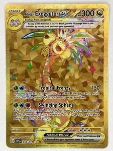 Alolan Exeggutor ex NM GOLD 248/191 Sv08: Surging Sparks Pokemon TCG Holo - Picture 1 of 6