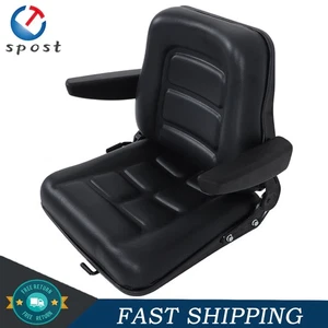 Tractor Forklift Universal Seat Foldable Handrail With Slide Rail - Foto 1 di 7