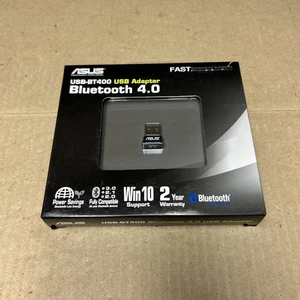Asus - USB-BT400 - Wireless Network USB 2.0 Bluetooth 4.0 Adapter Dongle Win 10 - Afbeelding 1 van 9
