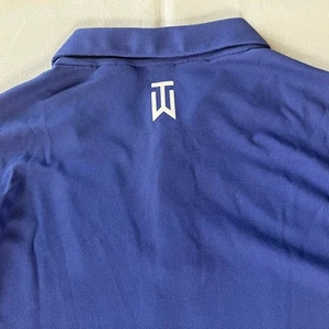 Nike Golf Tiger Woods ADV Dri Fit Polo DR5314 430 Lapis Polar Blue Sz L T - Picture 1 of 8