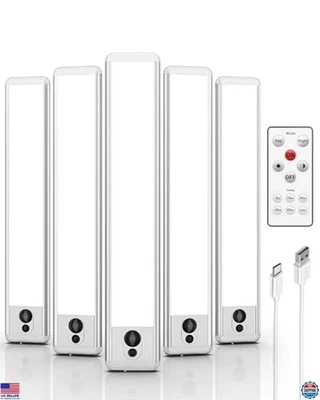 EZVALO 5-Pack Rechargeable LED Under Cabinet Lights - Wireless, Motion Sensor, - Image 1 of 4