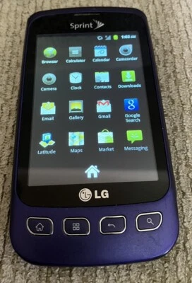 Smartphone LG Optimus S LS670 Sprint Inalámbrico PÚRPURA Android WiFi 3G Foto 1 de 4