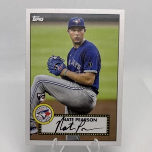 2021 Topps 1952 Topps Redux #T52-18 Nate Pearson (RC) Blue Jays MLB Cubs Card - Foto 1 di 2