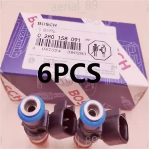 6PCS OEM 0280158091 Fuel Injector For Lincoln Ford Mercury 3.5L 3.7L V6 FJ1000 - Picture 1 of 5