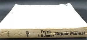 Toyota 1985 '85 Truck & 4Runner Repair Manual Book *Missing Cover* - Bild 1 von 4