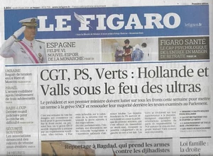 Le Figaro Nr. 21728 15/06/2014 Strikes & Holland/Kölsche Familie/Après-coma/ - Bild 1 von 3