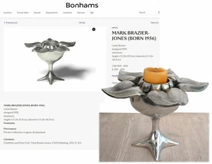 MARK BRAZIER-JONES Lotus Burner RARE MODERN ART Collectible - Picture 1 of 5
