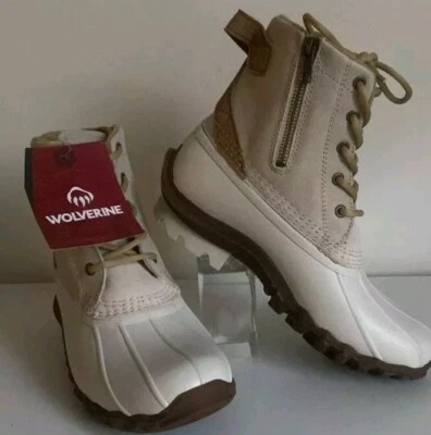 Wolverine Mujer Torrent Impermeable Pato Bota Talla 10 Marfil Blanco VENTA AL POR MENOR $160 Foto 1 de 4
