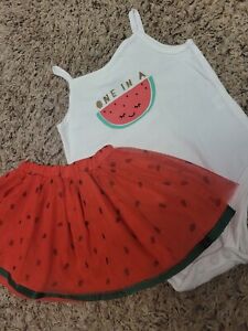 Baby Girl First Impressions Watermelon Tutu Set 6-9m