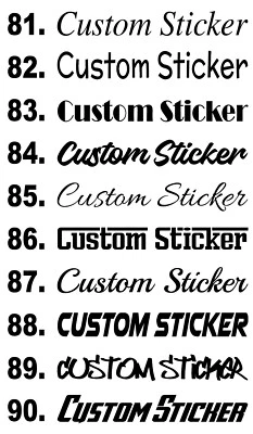 Texte Personnalisé Slogans Personnel Noms Citation Stickers Décalques Polices - Photo 1/4