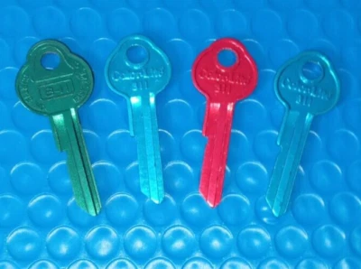 B-11  Anodized Aluminum Key Blanks  Cole / Curtis,  B11                     {KBA - Image 1 of 2