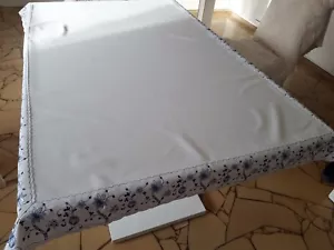 Zwiebelmuster Tischdecke Tafeltuch Plauner Spitze 190cm x 106cm - Bild 1 von 4