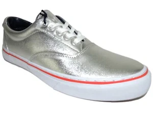 Polo Ralph Lauren Men's Thorton III Sneakers Silver Metallic Size 9.5 D - Picture 1 of 6