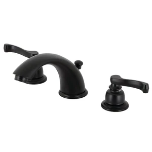 Kingston Brass KB896.FL Royale 1,2 GPM breite Badezimmerarmatur - schwarz - Bild 1 von 6