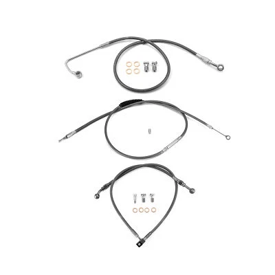 Kit de cable de longitud extendida Softail 2015-2017 12" 14" barras para Harley Fat Boy ABS Foto 1 de 4