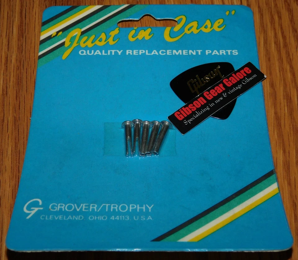 Tornillos remachables divididos Grover carcasa rígida cromada solo en estuche piezas de guitarra proyecto 5 Foto 1 de 4