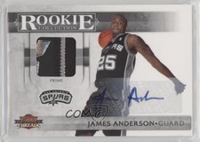 2010 Panini Threads Collection Materials Prime /25 James Anderson Rookie Auto RC