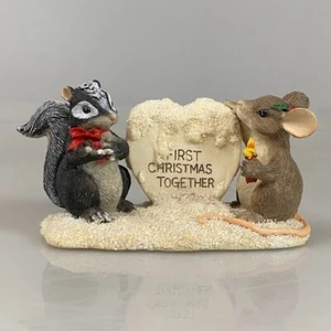 Charming Tails First Christmas Together Snow Mouse Figurine Dean Griff SIGNED - Picture 1 of 7