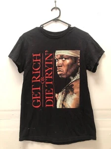 50 Cent Get Rich or Die Tryin 20 Years Later World Tour T-Shirt rap hip-hop Sz S - Picture 1 of 5