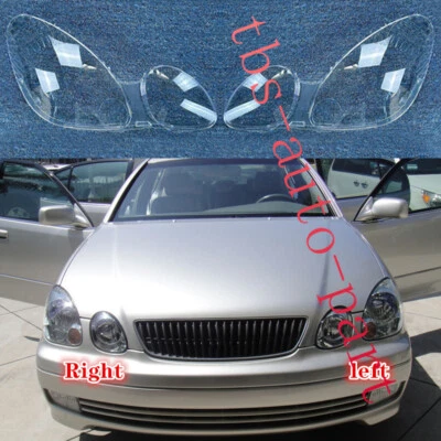 Cubierta de lente de faro lateral derecho y derecho + pegamento sellador para Lexus GS300 1998-2005  Foto 1 de 4