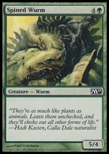 Magic the Gathering MTG Spined Wurm (197) Magic 2011   NM