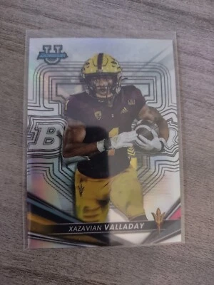2022 Bowman Best University Xazavian Valladay REFRACTOR RC #32 ARIZONA STATE SUN - Image 1 of 4