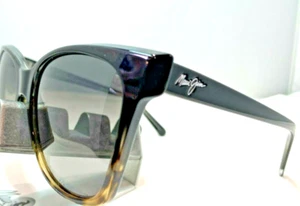 MAUI JIM ALEKONA MJ 793-02T BLACK TOKYO TORTOISE GREY POLARIZED SUNGLASSES NEW - Picture 1 of 9