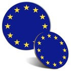 Mouse Mat & Coaster Set - EU Europe Flag Map  #9022