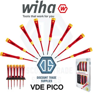 WIHA Ranurado Phillips Pico Hand VDE Micro Destornillador de precisión 1000V TODOS LOS TAMAÑOS - Imagen 1 de 12
