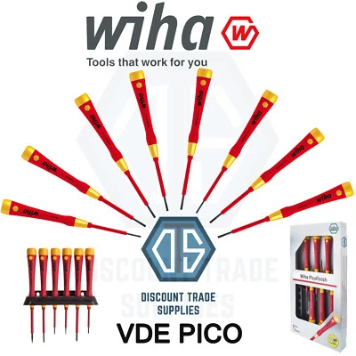 WIHA Slotted Phillips Pico Hand VDE Micro Precision Screwdriver 1000V ALL SIZES - Image 1 of 2