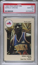 1989-90 ProCards CBA Gerald Greene #44 PSA 10 GEM MT