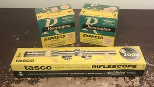 Tasco qaulity optics riflescope empty box & remington express Plastic Shell box - Picture 1 of 24