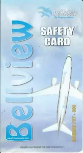 Safety Card - Bellview - B737 300 (Nigeria) (S4260) - Bild 1 von 1
