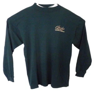 Vintage Claridge Casino Atlantic City Erwachsene Unisex grün L/S angedeuteter Rollkragen Einheitsgröße - Bild 1 von 5