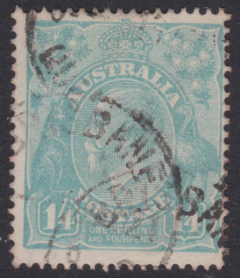 1920 澳大利亚 1'4 千克伏绿松石单 WMK BRISANE QLD CDS REF:KGT05 — 第 1/1 张图片
