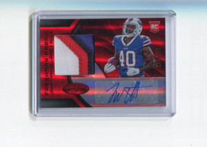 2016 Panini Certified Mirror Red Jonathan Williams Auto Rookie Patch 208/249