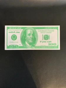 ATRÁPAME SI PUEDES ESTRENO DE PELÍCULA 100 Paper Bill Dicaprio, Spielberg Hanks 2002 - Imagen 1 de 9