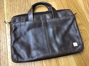 KNOMO LONDON ECHT BRAUN LEDER LAPTOP TASCHE MEHRERE TASCHEN - Bild 1 von 19