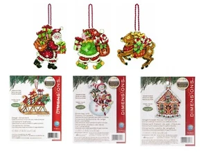 Dimensions Cross Stith Kit Plastic Canvas Ornament - Picture 1 of 7