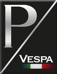 Vespa Emblem Kaskade Aufkleber Piaggio P-Vespa schwarz Italo. - Bild 1 von 2