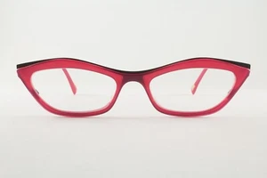 Raro Auténtico Ver Gafas 8153 C607 52mm Rosa Mate Negro Monturas Ojo de Gato Japón - Imagen 1 de 7