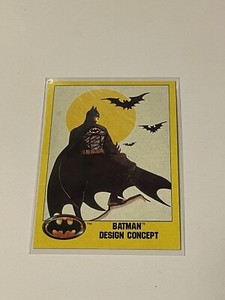 1989 Topps Batman  #199 Batman Design Concept   **023282
