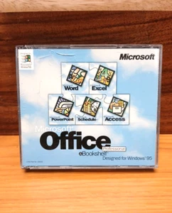 Microsoft Office Professional & Bookshelf, Windows 95 w 2 CD and Key - Picture 1 of 8
