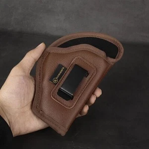 NEW BROWN IWB Soft Faux Leather Holster  - You'll Forget It's On! Choose Model - Picture 1 of 12