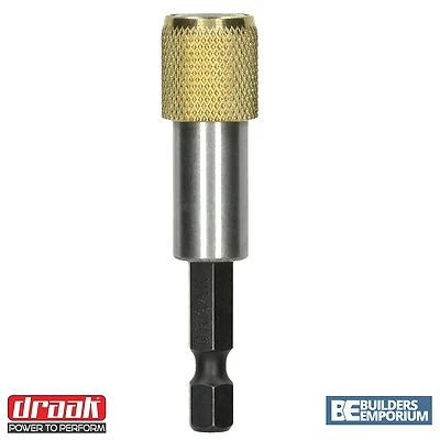Draak Bit Holder Quick Change Magnetic Impact Duty 60mm 1/4" Screwdriver